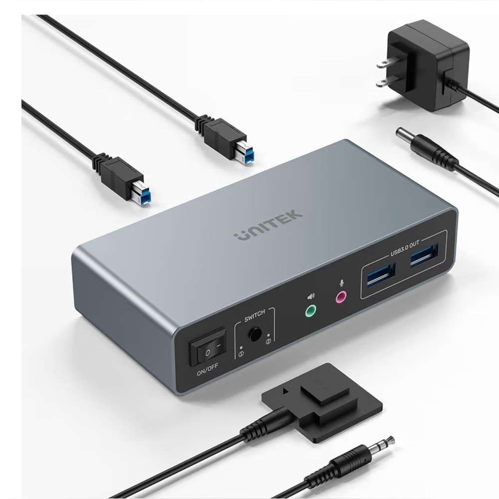 Unitek KVM Switch 2 Monitors 2 Computers